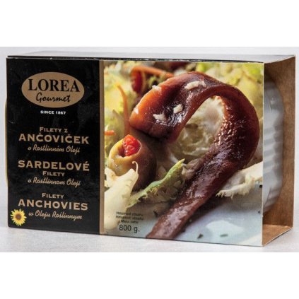 LOREA Filety z ančoviček 800 g