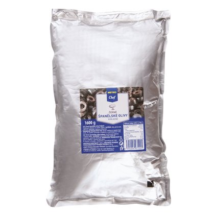 METRO Chef Olivy černé krájené 1,6 kg