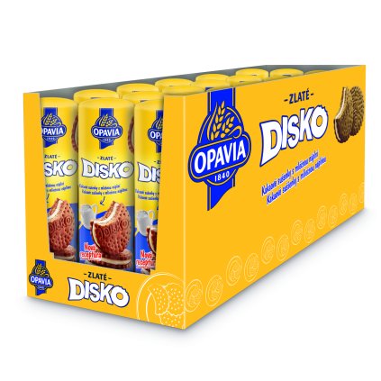 OPAVIA Zlaté Disko kakaové sušenky s mléčnou náplní 169 g