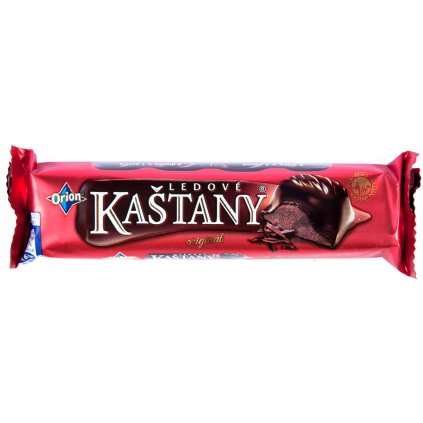 Orion Ledové kaštany Tyčinka v hořké čokoládě s náplní 45 g