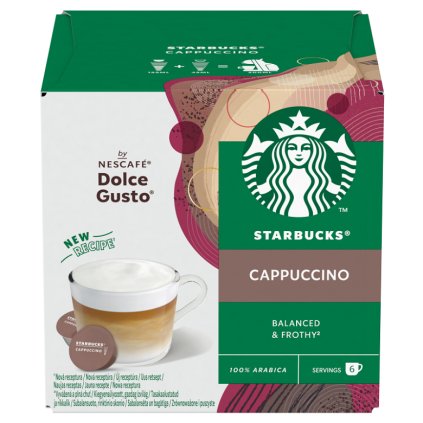 349898 starbucks nescafe dolce gusto cappuccino kavove kapsle 12 ks
