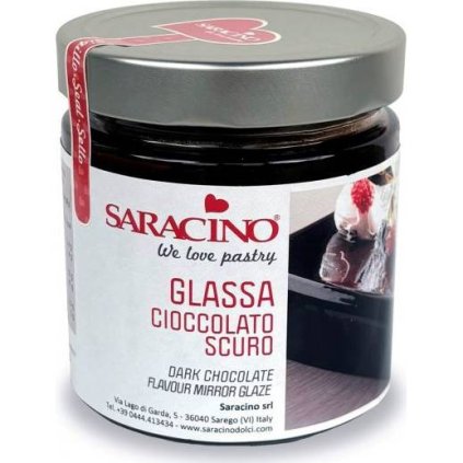 371648 zrcadlova poleva tmava cokolada 350g saracino