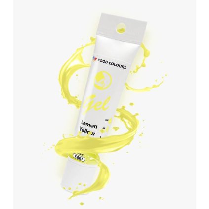 371828 food colours gelova barva tuba lemon yellow 30 g