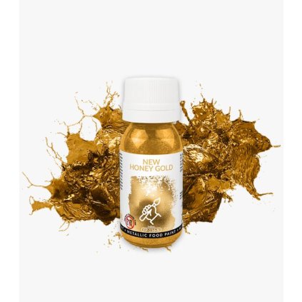 376541 tekuta metalicka barva food colours new honey gold 18 ml bez e171