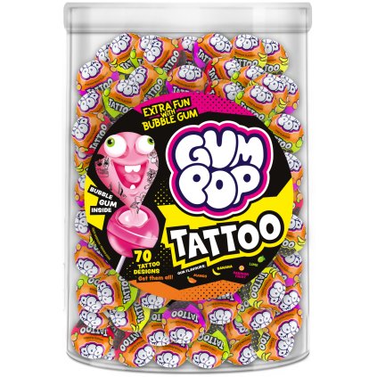 371273 gum pop lizatko s tetovanim 100 x 15 g