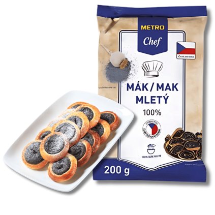 Mák 100% - mletý 200 g, bez cukru