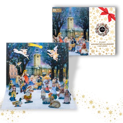 LEROS bylinný adventní kalendář s betlémem