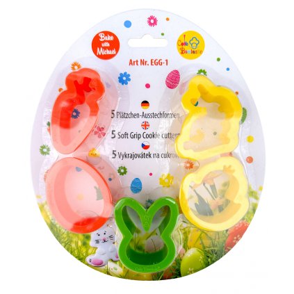 Velikonoční set středních vykrajovátek 5 ks - zákldní tvar