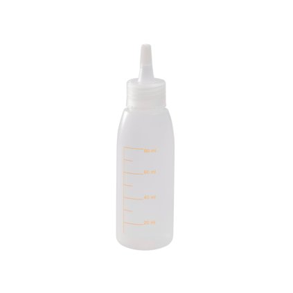 7613 davkovac s hubici a merkou plastovy 100ml kulaty