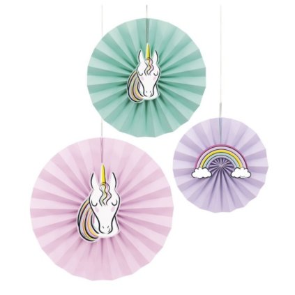 0031927 dekoracni rozety jednorozci 3 ks 600