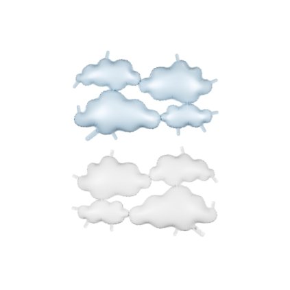 0033808 foliove balonkove pozadi oblacky oboustranne 99 cm bilo svetle modre 600