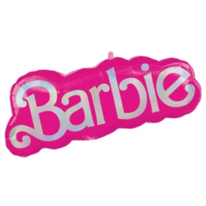 0026077 foliovy balonek napis barbie 81 cm x 30 cm 600