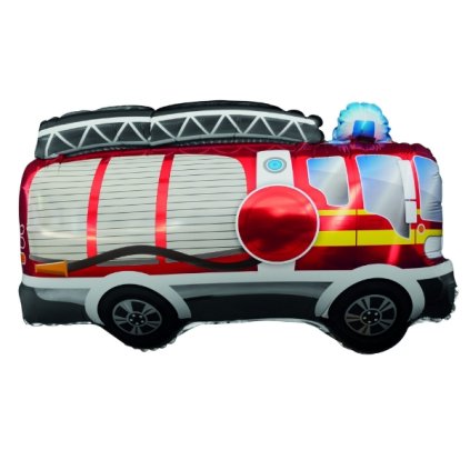 0032830 foliovy balonek cervene hasicske auto 70 x 49 cm 600