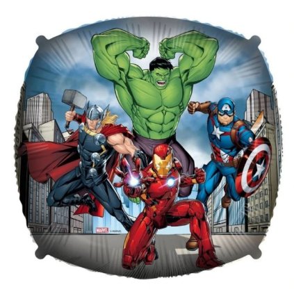 0031907 foliovy balonek ctverec avengers s tezitkem 45 cm 600