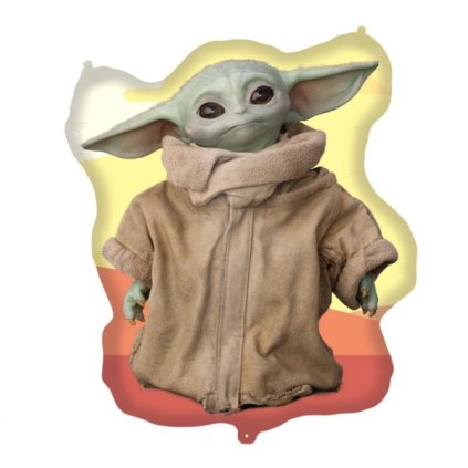 0033129 foliovy balonek star wars grogu tvar baby yoda 104 x 875 cm 600