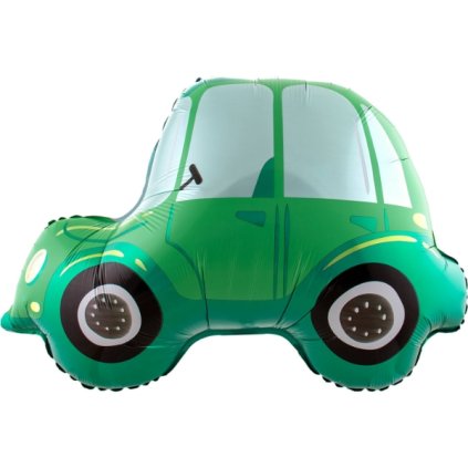 0032147 foliovy balonek zelene auto 70 cm 600