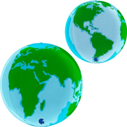 0033671 foliovy balonek zemekoule globe 4d 38 cm 600