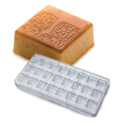 470564 forma na pralinky glifi maya 9g 3x8 tvaru forma