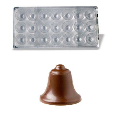 470624 forma na pralinky zvonecek 12g 3x7 tvaru forma
