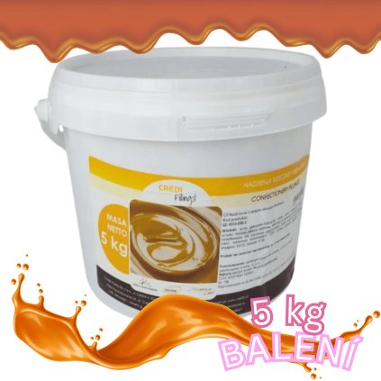 Hotová náplň s oblíbenou příchutí slaného karamelu 5 kg