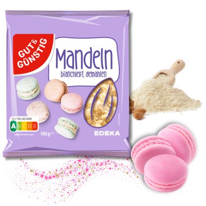 Mandlová mouka - mleté mandle, Blanšírované z Německa 100g