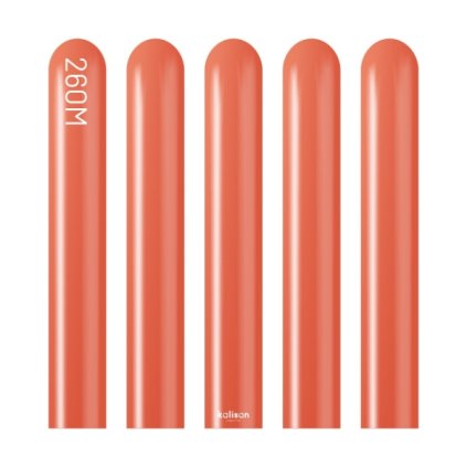 0032432 modelovaci balonky cervene mirror red 260m 50 ks 600