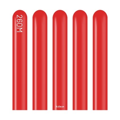 0031850 modelovaci balonky cervene standard red 260m 100 ks 600