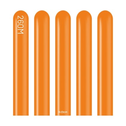 0032381 modelovaci balonky oranzove standard orange 260m 100 ks 600