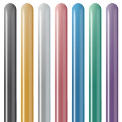 0028198 modelovaci balonky profesionalni mirror mix 260m 50 ks 600