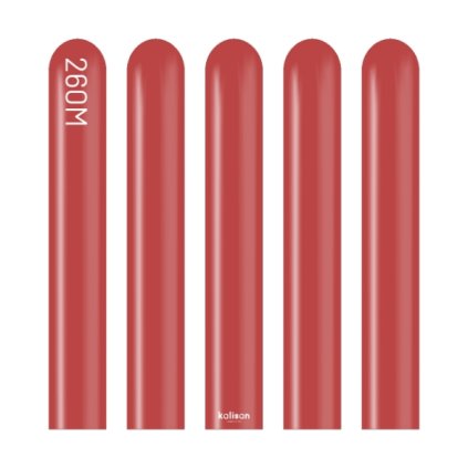 0032404 modelovaci balonky tmave cervene standard deep red 260m 100 ks 600