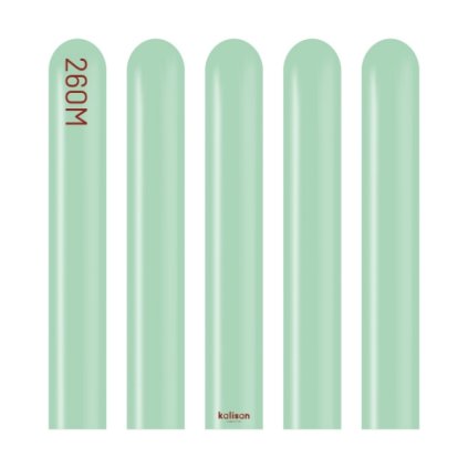 0032421 modelovaci balonky zelene macaron green 260m 100 ks 600