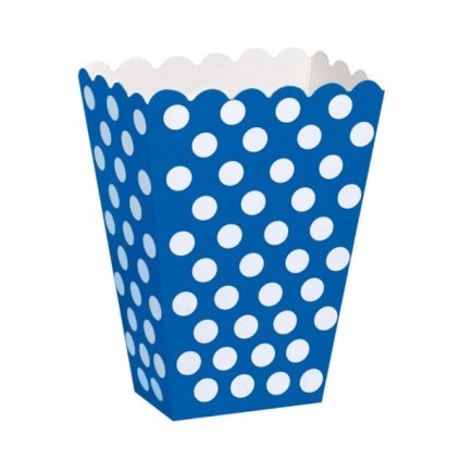 0031955 modre krabicky na popcorn s puntiky 8 ks 600