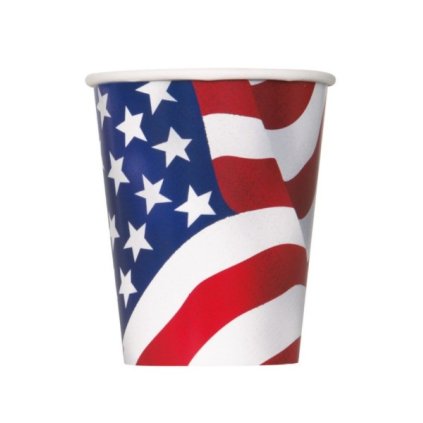 0032235 papirove kelimky americka vlajka 266 ml 8 ks 600