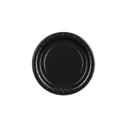 0034011 papirove talire cerne 18 cm 6 ks 600