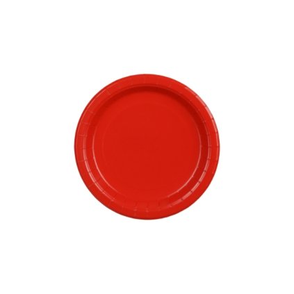 0034136 papirove talire cervene 18 cm 6 ks 600
