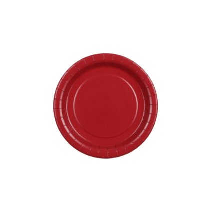 0034156 papirove talire tmave cervene 18 cm 6 ks 600