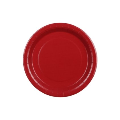 0034153 papirove talire tmave cervene 23 cm 6 ks 600