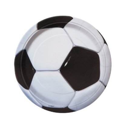 0032190 papirove talirky 3d fotbal 18 cm 8 ks 600