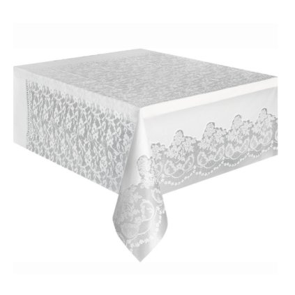 0033314 plastovy ubrus s krajkovym vzorem bily 137 274 cm 600