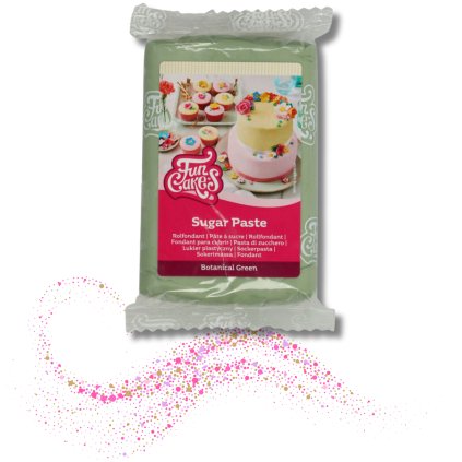 Cukrářské potřeby (87)Potahovací hmota Botanical Green - zelená 250g