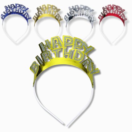 Sada 4 ks narozeninových čelenek