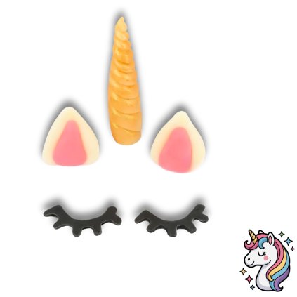 Sada na dort Jednorožec Unicorn - marcipán