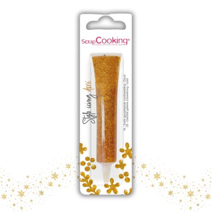 Zlatá, gelová poleva v tubě na psaní 26g