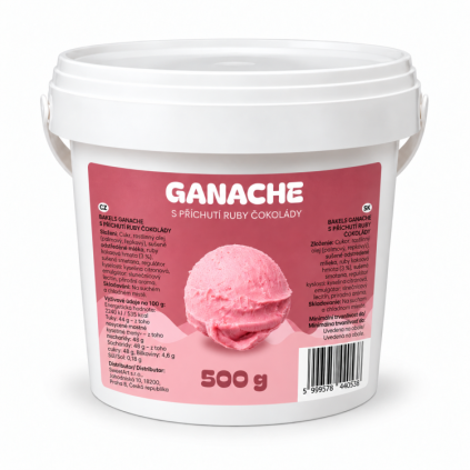 Bakels Ganache s příchutí ruby čokolády (0,5 kg)