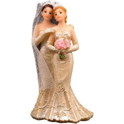 Svatební figurky na dort - lesbian couple 11 cm  /BP
