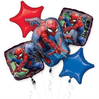 Sada foliových balonků Spiderman - 5 ks  /BP