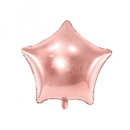Foliový balonek hvězda rose gold 48 cm - balené  /BP