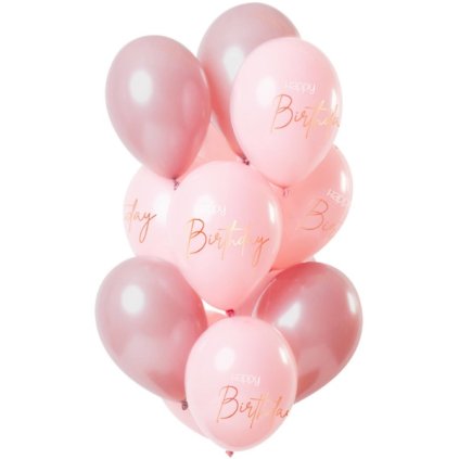 Balonkový buket Elegant Lush Blush - 12 ks  /BP