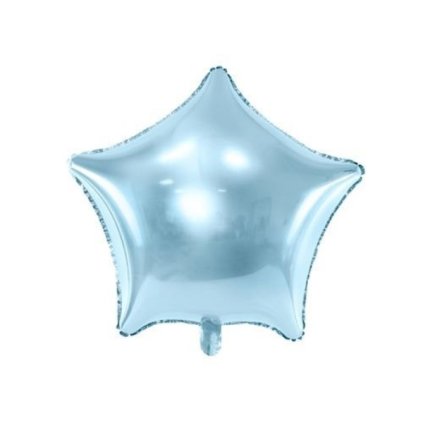 Foliový balonek hvězda světle modrá 48 cm - balené  /BP