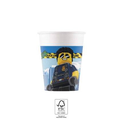 Papírové kelímky 200ml Lego city - Procos  | Cukrářské potřeby